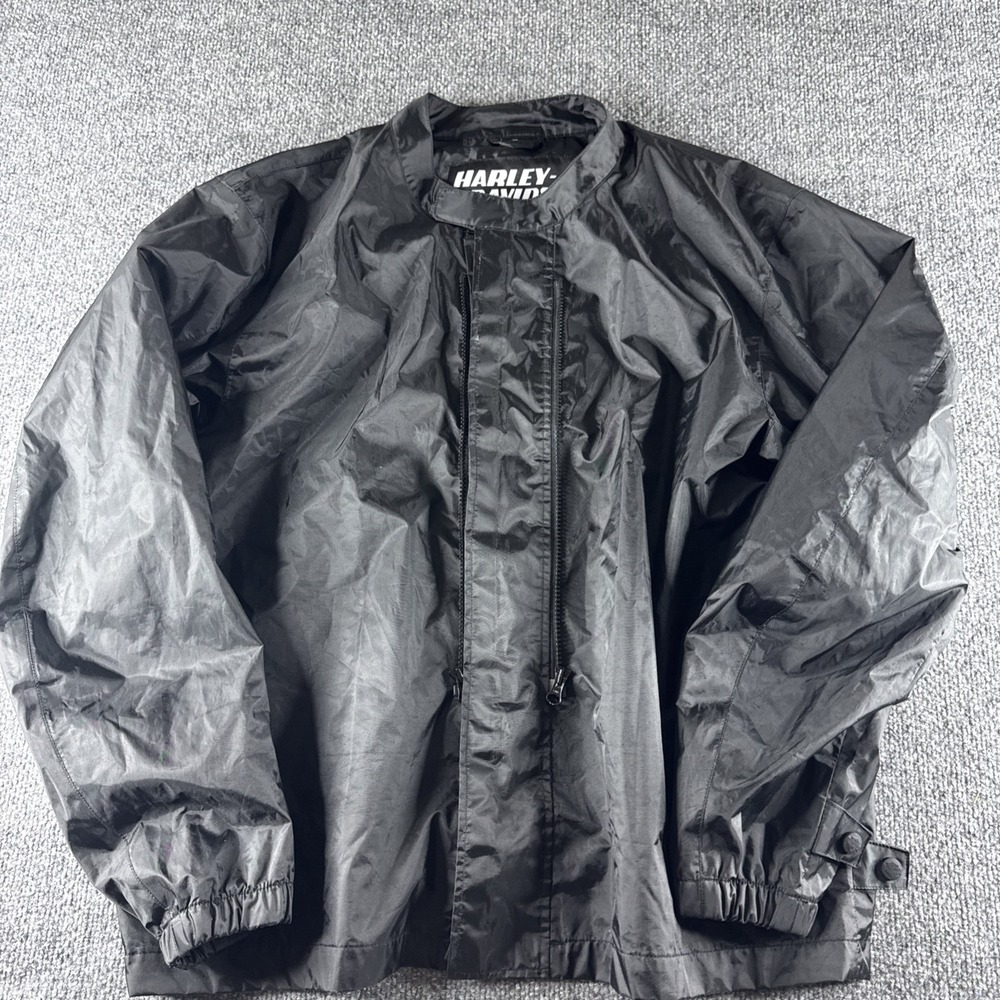 Harley-Davidson Racing Black‎ Inner Liner Size XL Windbreaker Jacket